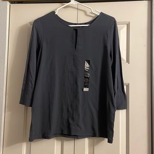 New Banana Republic 3/4” Sleeve Grey Blouse. Women’s Size S